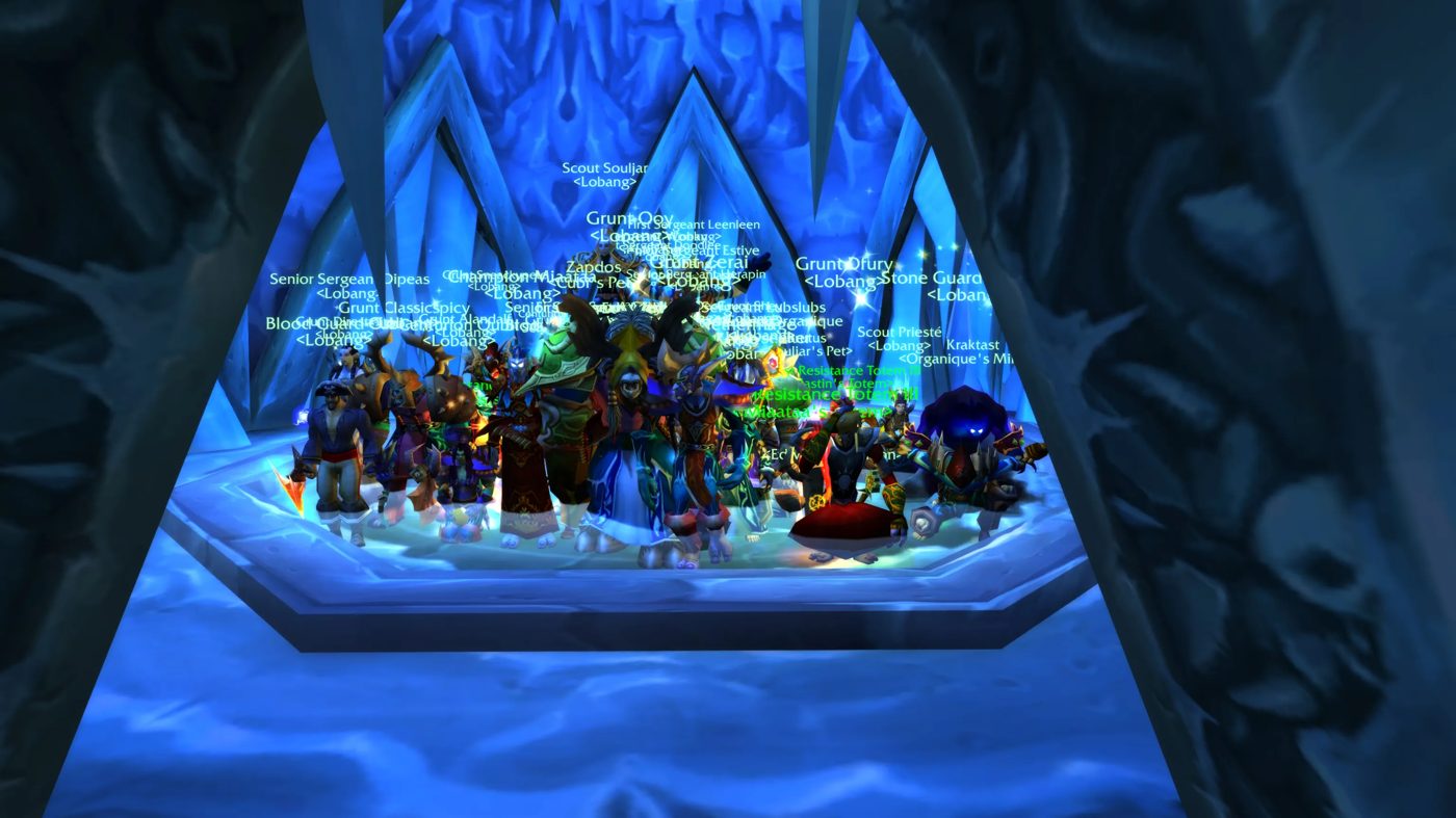 The raid gathered in Naxxramas, 2021