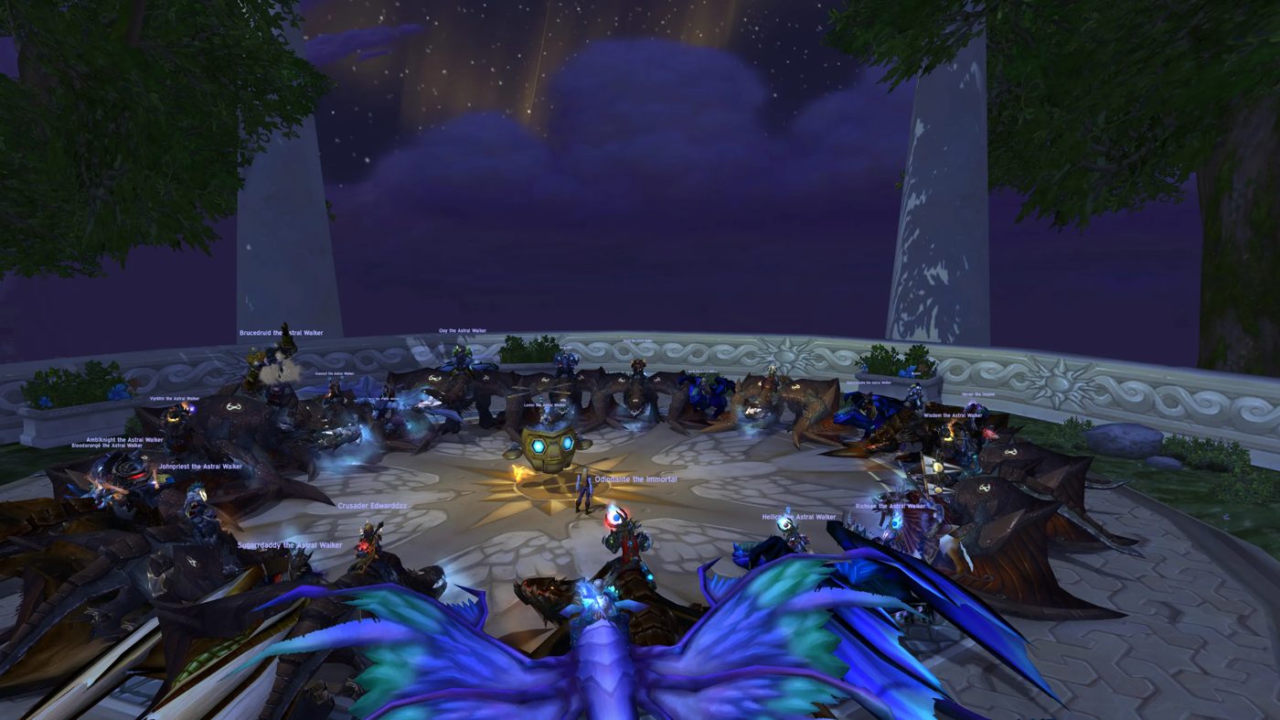 The raid on proto-drakes around Mimiron's Head after Ulduar, 2023